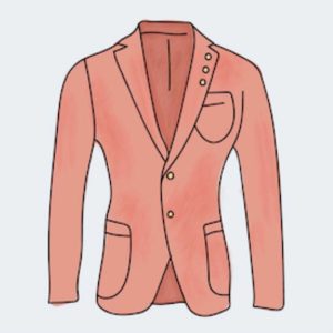 Trendy Coral Blazer